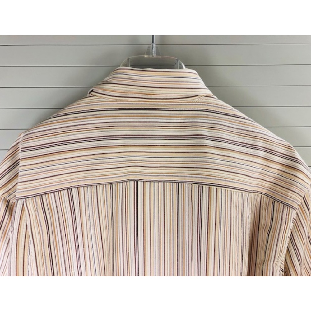 NWT Perry Ellis Striped Seersucker Shirt - Picture 5 of 5